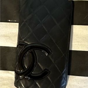 Chanel Fold Wallet with Hot Pink Interior